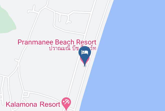 Amphoe Sam Roi Yot - Pranmanee Beach Resort Maps