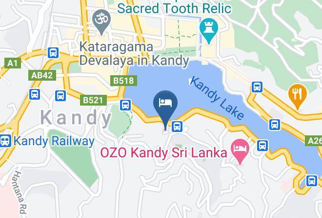 Kandy - Pranobaa Homestay Maps