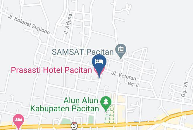 Pacitan Regency - Prasasti Hotel Pacitan Maps