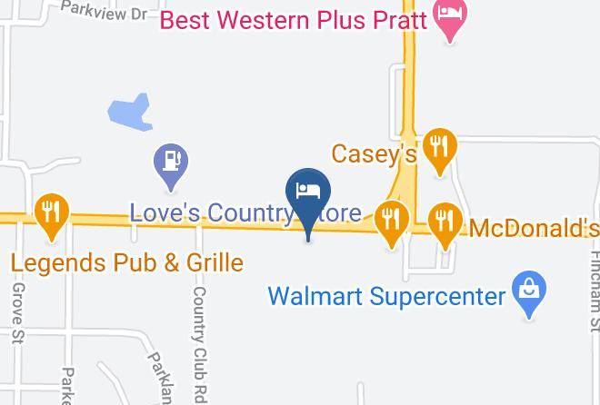 Pratt - Pratt Budget Inn Maps