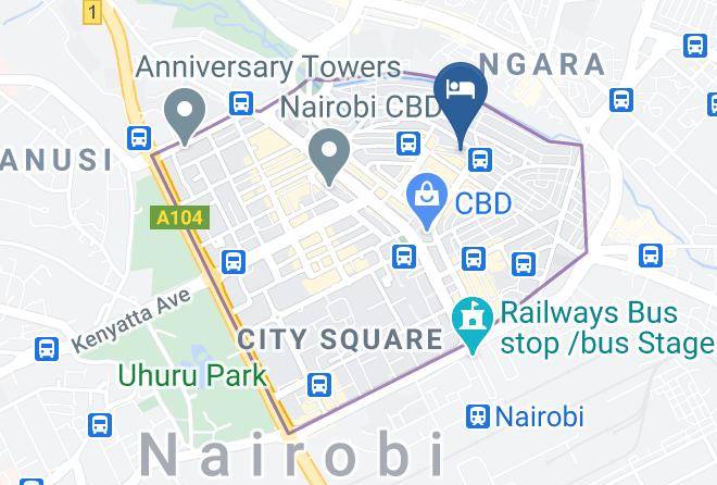 Nairobi - Prearea Hotel Maps