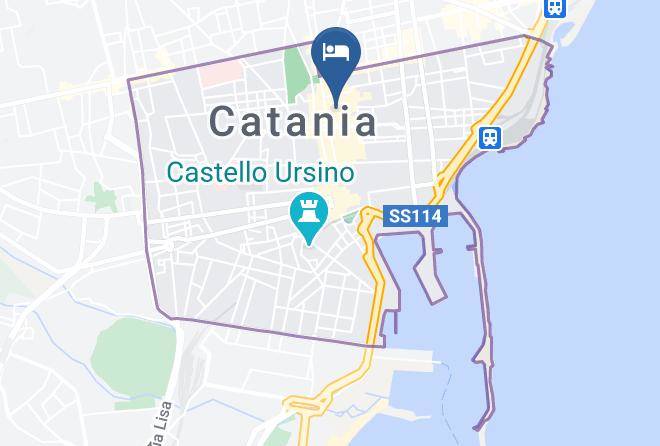 Catania - Preluna Central Palace Maps