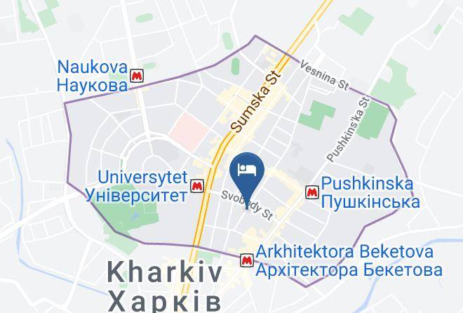 Kharkiv - Premier Hotel Aurora Maps