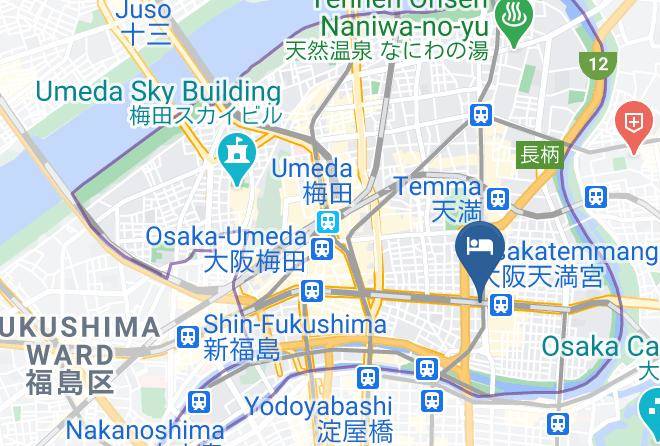 Osaka City Kita Ward - Premier Hotel Cabin Osaka Maps