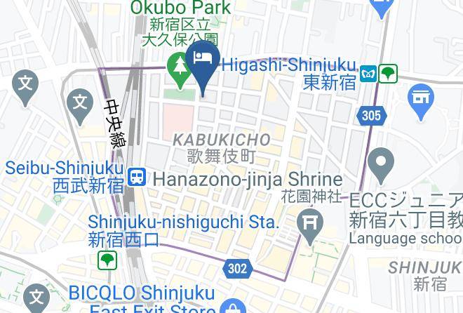 Shinjuku Ward - Premier Hotel Cabin Shinjuku Maps