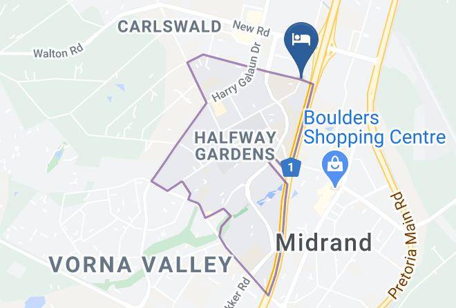 City Of Johannesburg - Premier Hotel Midrand Maps