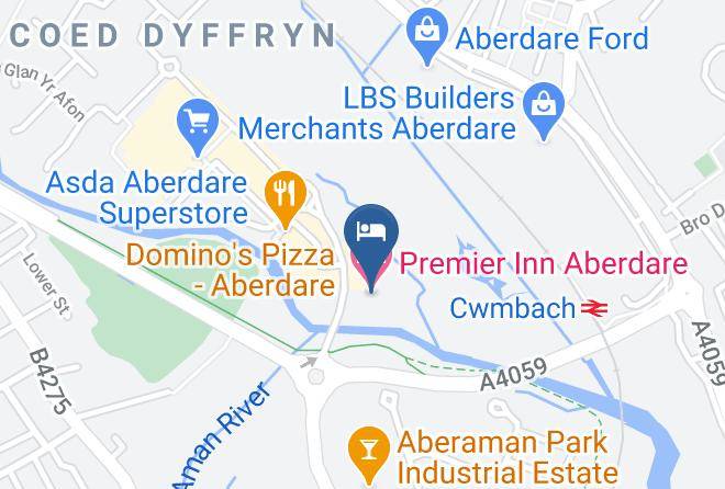 Rhondda Cynon Taff - Premier Inn Aberdare Hotel Maps