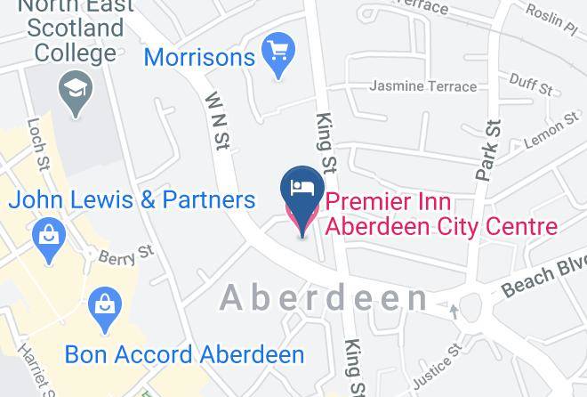 Aberdeen City - Premier Inn Aberdeen City Centre Hotel Maps