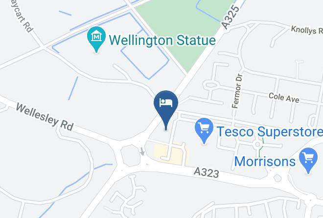 Hants - Premier Inn Aldershot Hotel Maps
