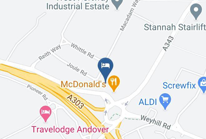 Hants - Premier Inn Andover Hotel Maps