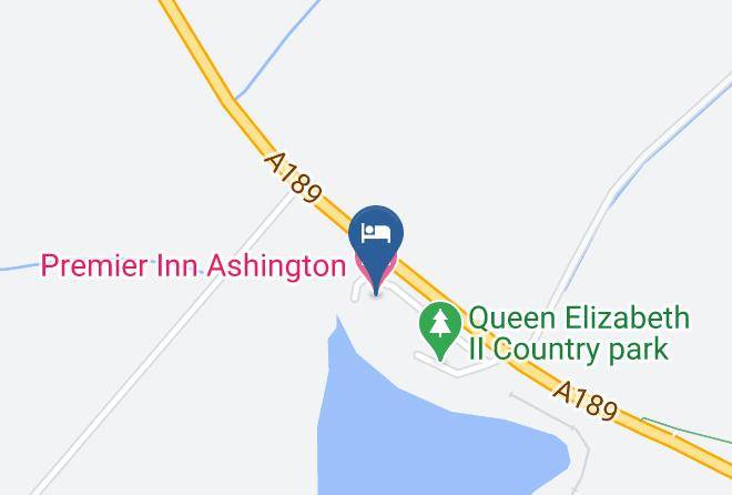 Northumberland - Premier Inn Ashington Hotel Maps