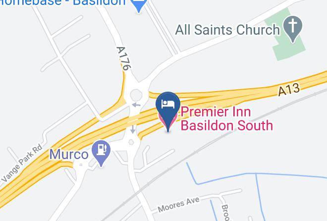 Essex - Premier Inn Basildon South Hotel Maps