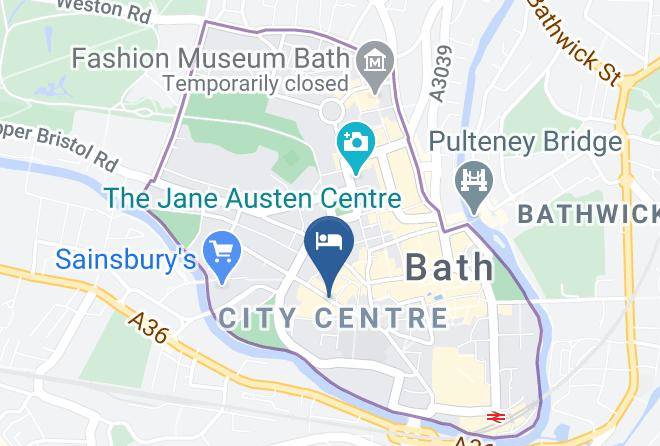 Bath And North East Somerset - Premier Inn Bath City Centre Hotel Maps