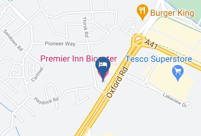 Oxon - Premier Inn Bicester Hotel Maps