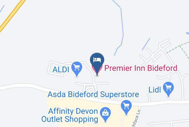 Devon - Premier Inn Bideford Hotel Maps