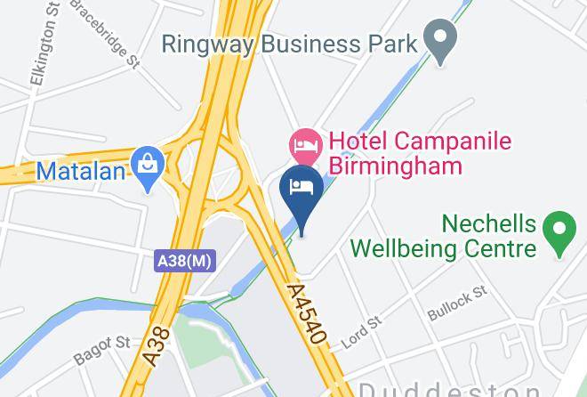 Birmingham - Premier Inn Birmingham City Aston Hotel Maps