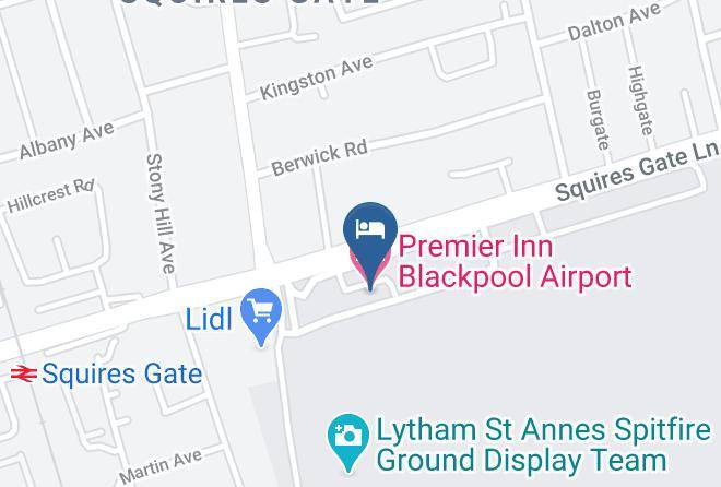 Lancs - Premier Inn Blackpool Airport Hotel Maps