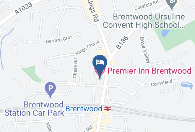 Essex - Premier Inn Brentwood Hotel Maps
