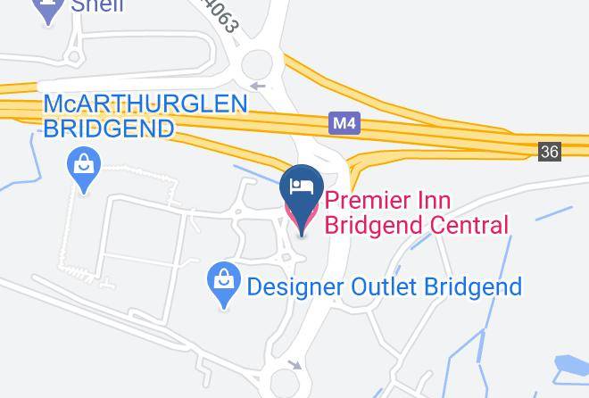 Bridgend - Premier Inn Bridgend Central Hotel Maps