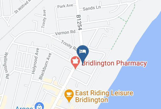 East Riding Of Yorkshire - Premier Inn Bridlington Seafront Hotel Maps