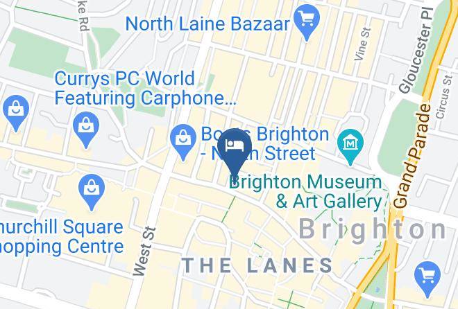Brighton And Hove - Premier Inn Brighton City Centre Hotel Maps