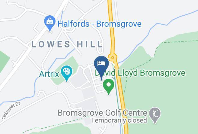 Premier Inn Bromsgrove Central Hotel Map