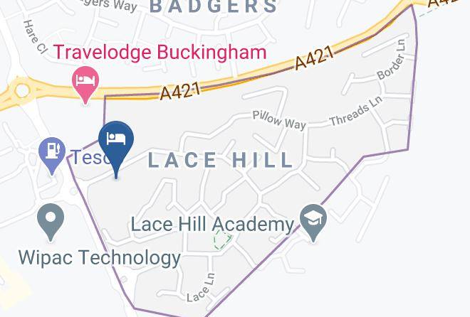 Premier Inn Buckingham Hotel Map