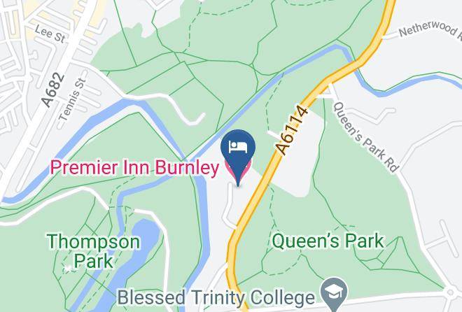 Lancs - Premier Inn Burnley Hotel Maps
