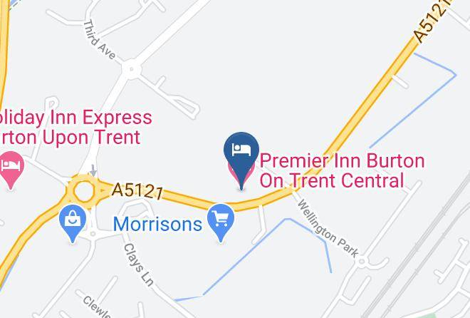 Staffs - Premier Inn Burton On Trent Central Hotel Maps
