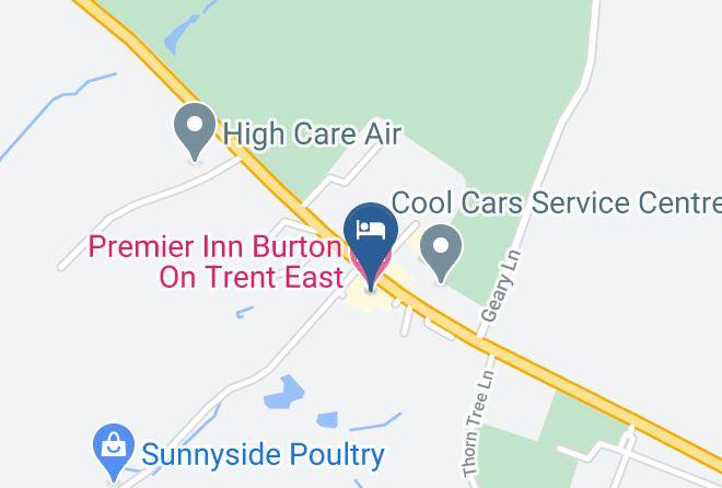 Premier Inn Burton On Trent East Hotel Map