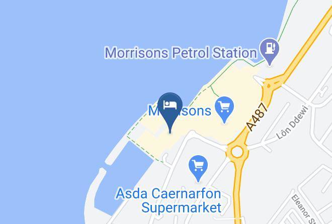 Gwynedd - Premier Inn Caernarfon Hotel Maps
