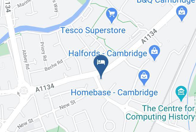 Cambridgeshire - Premier Inn Cambridge City East Hotel Maps