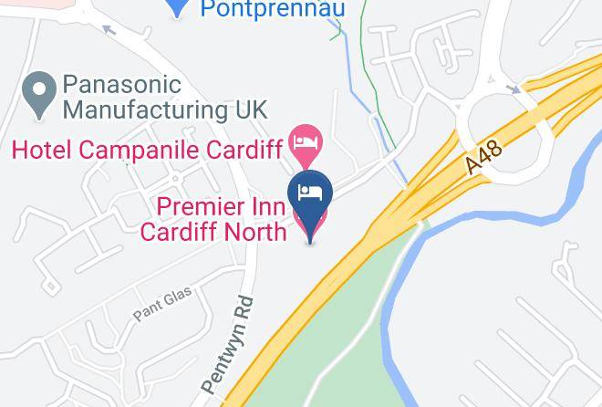 Cardiff - Premier Inn Cardiff North Hotel Maps