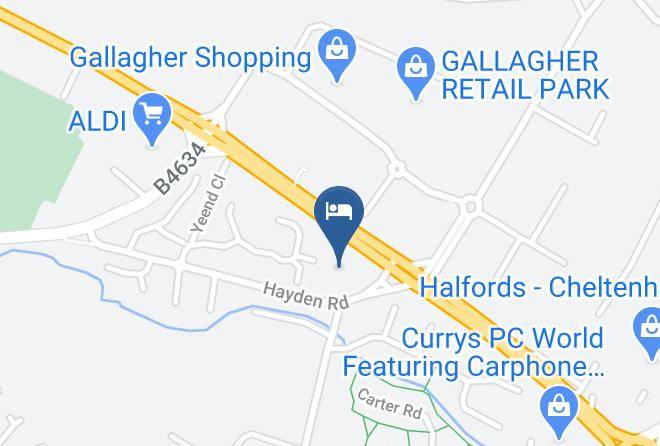 Glos - Premier Inn Cheltenham North West Hotel Maps