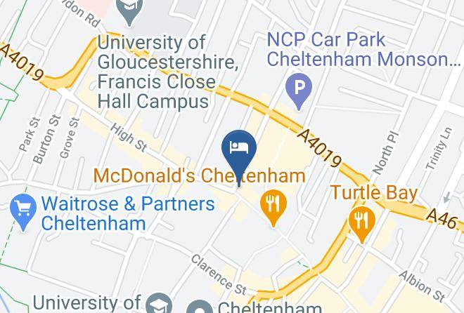 Glos - Premier Inn Cheltenham Town Centre Hotel Maps