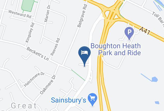 Cheshire - Premier Inn Chester Central South East Maps
