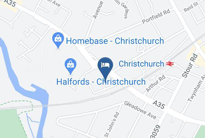 Dorset - Premier Inn Christchurch West Hotel Maps