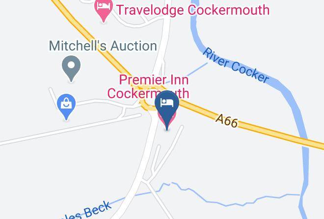 Cumbria - Premier Inn Cockermouth Hotel Maps