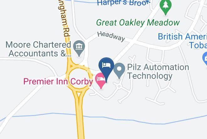 Northants - Premier Inn Corby Hotel Maps