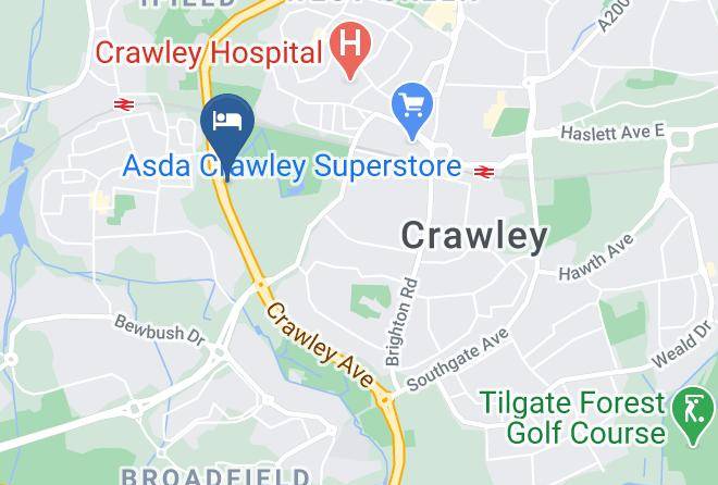 West Sussex - Premier Inn Crawley Town West Maps