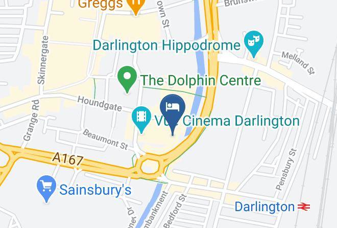 Darlington - Premier Inn Darlington Town Centre Hotel Maps