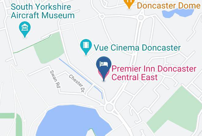 Premier Inn Doncaster Central East Hotel Map