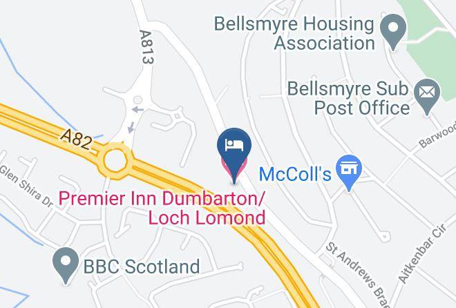 West Dunbartonshire - Premier Inn Dumbarton Loch Lomond Hotel Maps