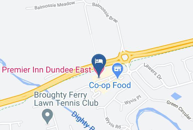 Dundee City - Premier Inn Dundee East Hotel Maps