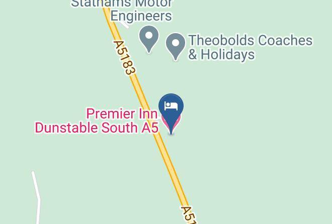 Premier Inn Dunstable South A5 Hotel Map
