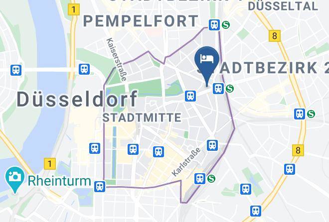Premier Inn Dusseldorf City Ost Hotel Map