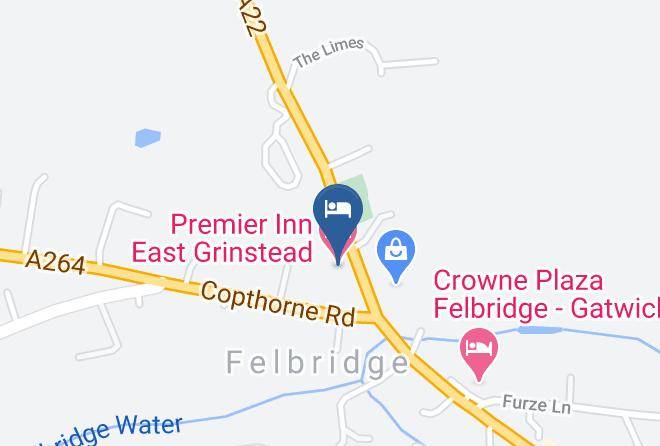 Surrey - Premier Inn East Grinstead Hotel Maps