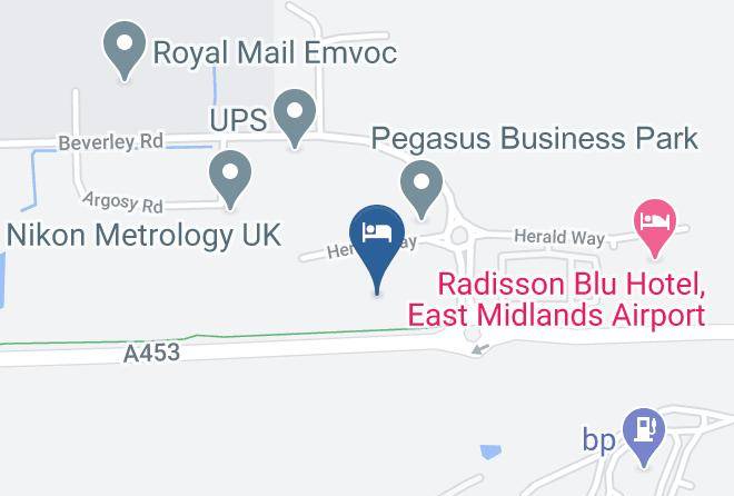 Leicestershire - Premier Inn East Midlands Airport Hotel Maps