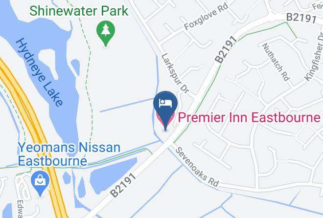 East Sussex - Premier Inn Eastbourne Hotel Maps