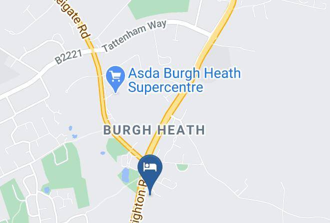 Surrey - Premier Inn Epsom South Hotel Maps